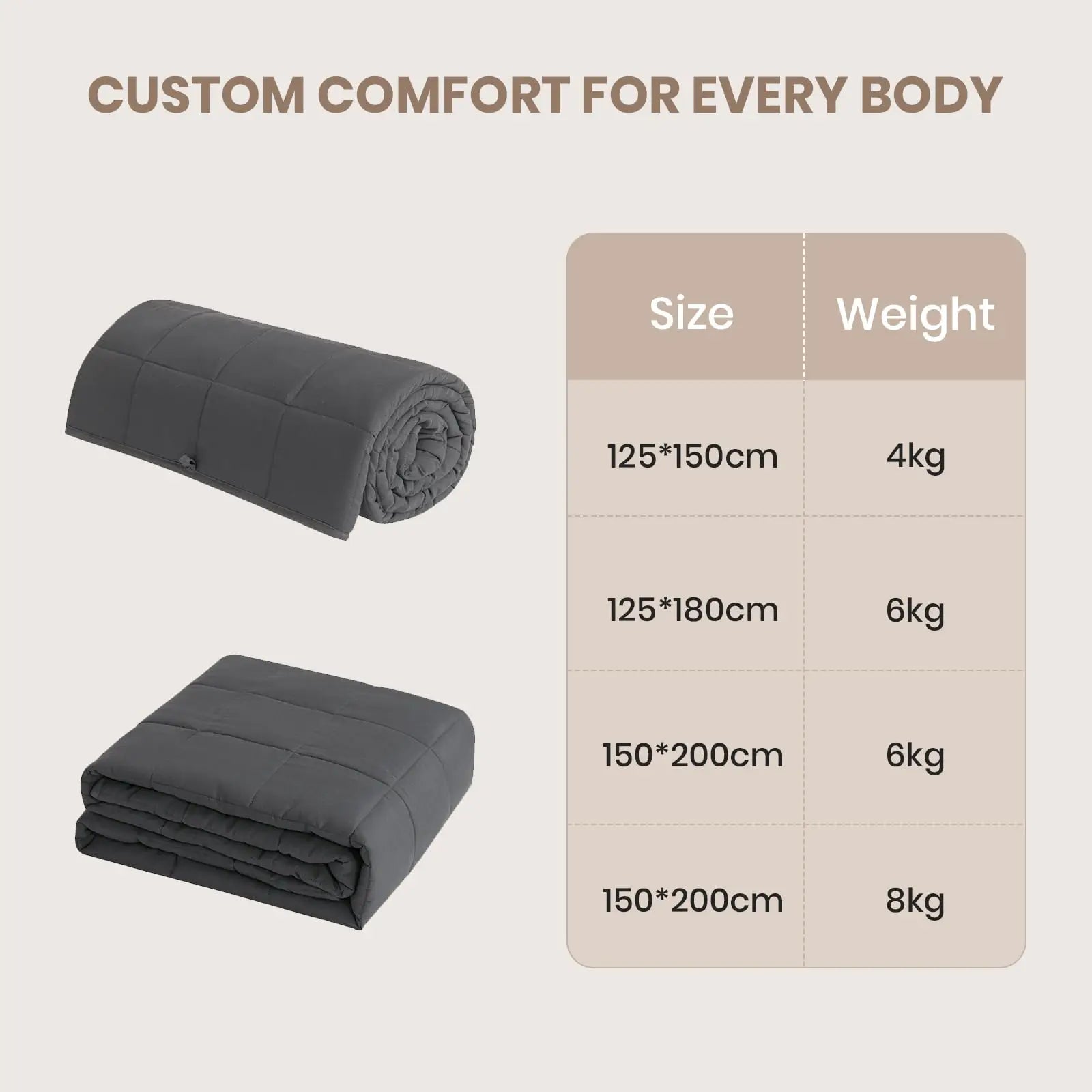 Premium Weighted Blanket | 50% OFF