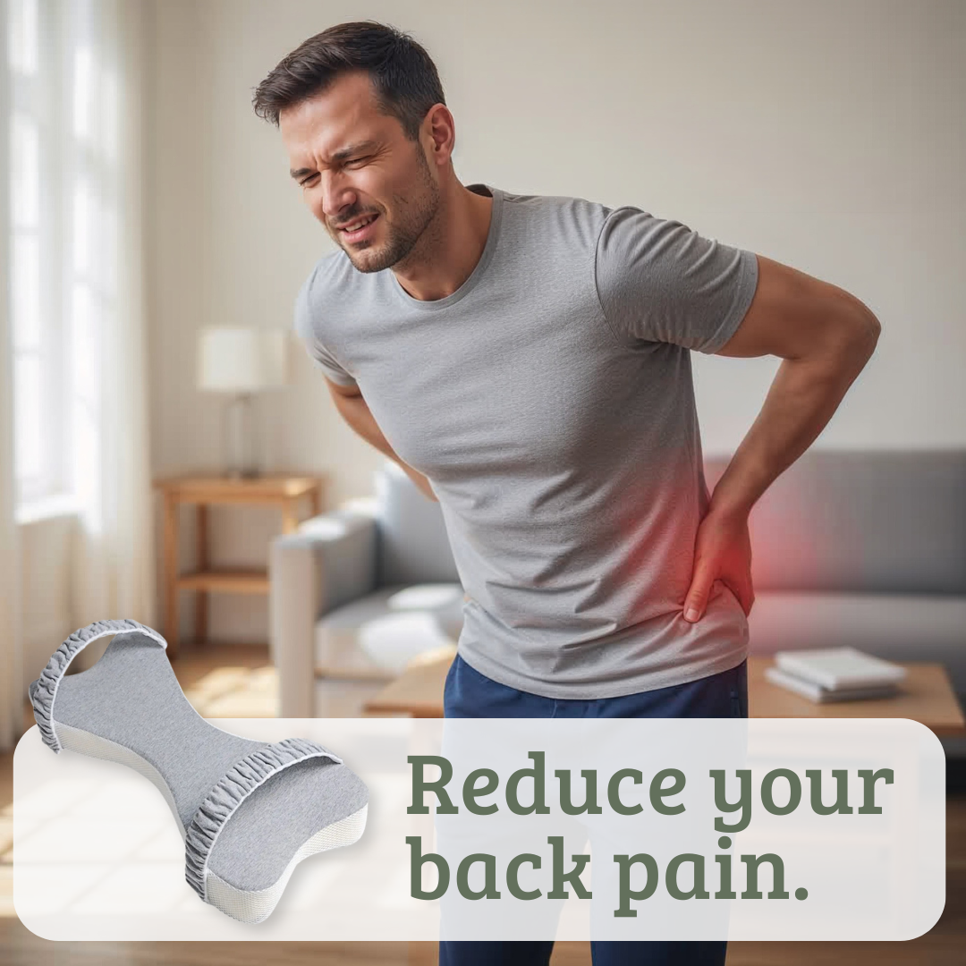Extra Long orthopedic knee pillow that reduces back pain