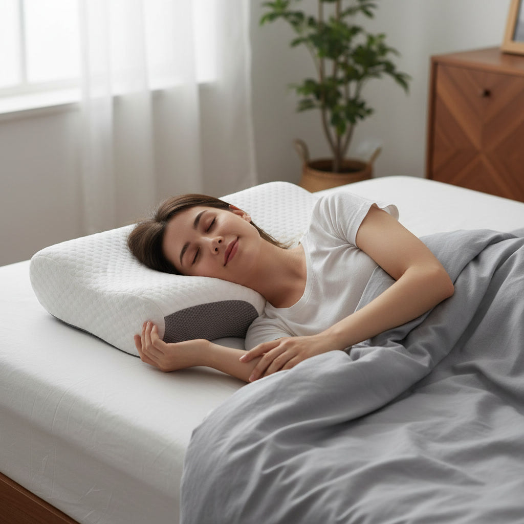 Side Sleep Pillow – Alleviates Neck, Shoulder & Back Pain