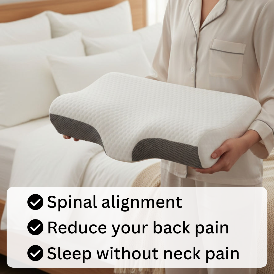60% OFF | Side Sleep Pillow – Alleviates Neck, Shoulder & Back Pain